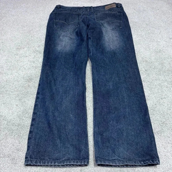 Michael Brandon Jeans Blue Straight Pockets Men’s Size 36x30 - Picture 10 of 12